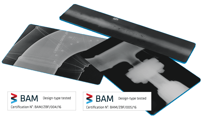 BAM zertifiziert nach DIN EN ISO 11699-1: 2012 und ASTM E1815-08